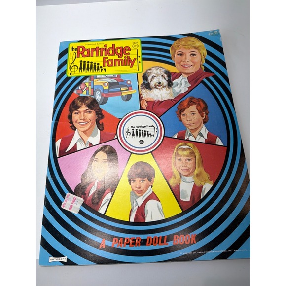 Artcraft Other - Vintage 1971 The Partridge Family Paper Doll Book Artcraft Uncut David Cassidy